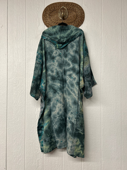 Pareo Kantha Gaia Hooded Maxi 1026 130