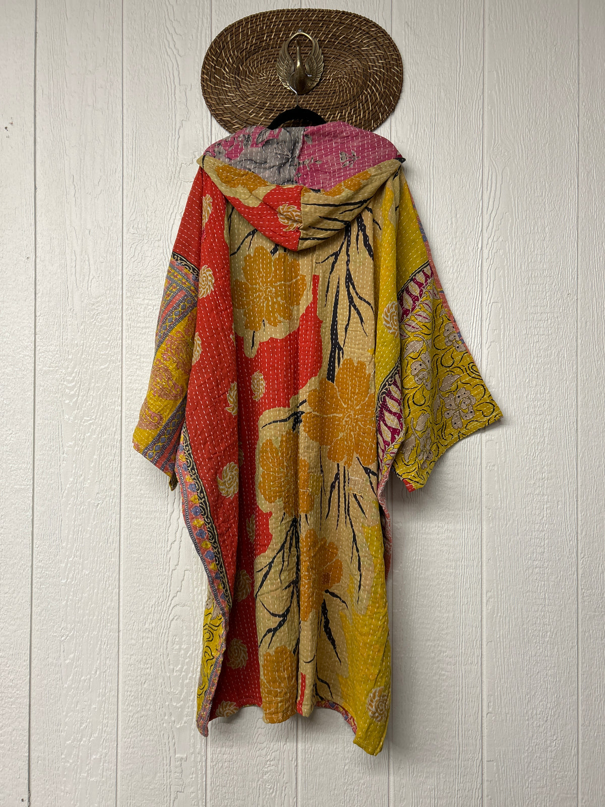 Pareo Kantha Gaia Hooded Maxi 1026 083