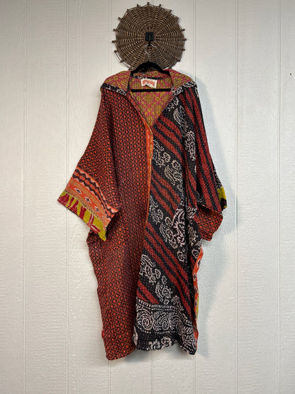 Pareo Kantha Gaia Hooded Maxi 1026 183
