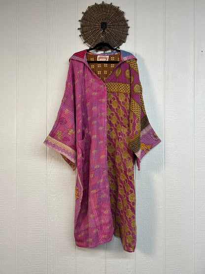 Pareo Kantha Gaia Hooded Maxi 1026 157