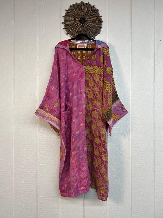 Pareo Kantha Gaia Hooded Maxi 1026 157