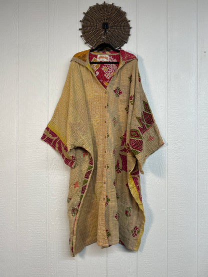 Pareo Kantha Gaia Hooded Maxi 1026 160