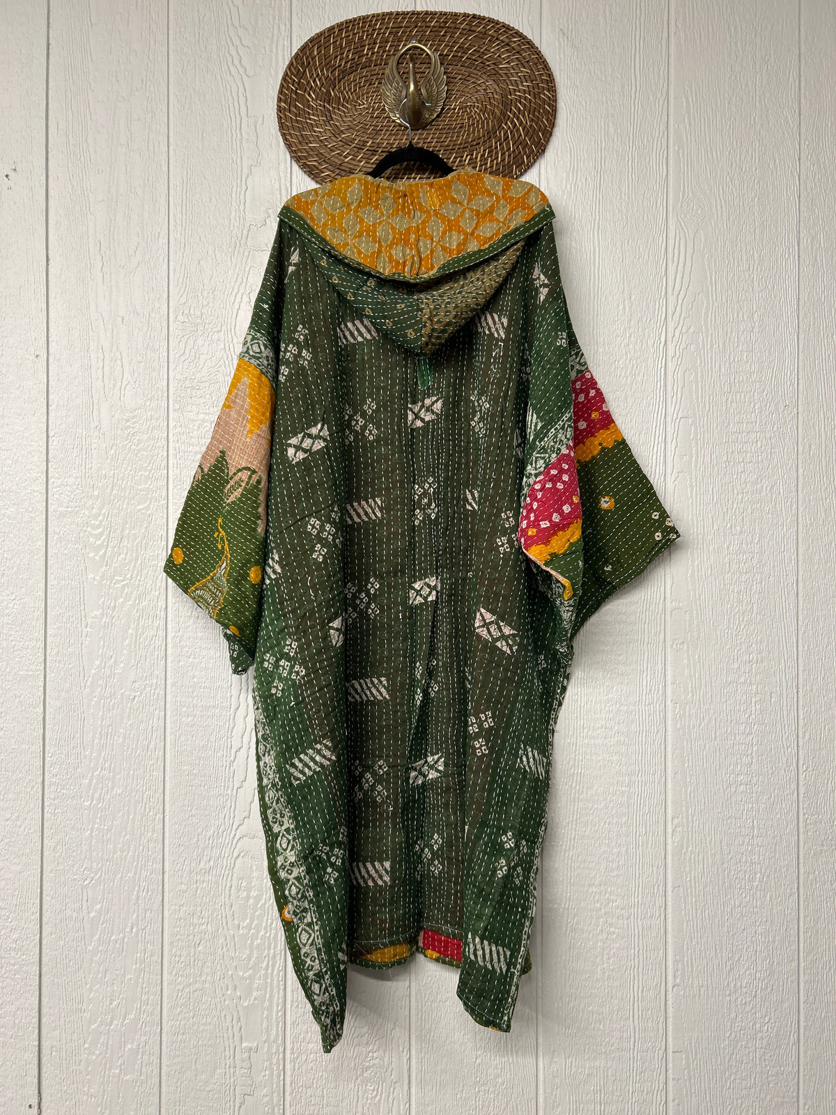 Pareo Kantha Gaia Hooded Maxi 1026 039
