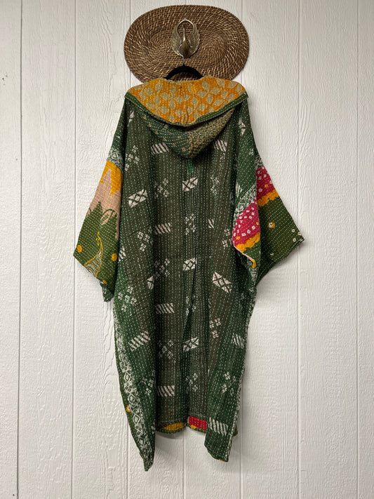 Pareo Kantha Gaia Hooded Maxi 1026 039