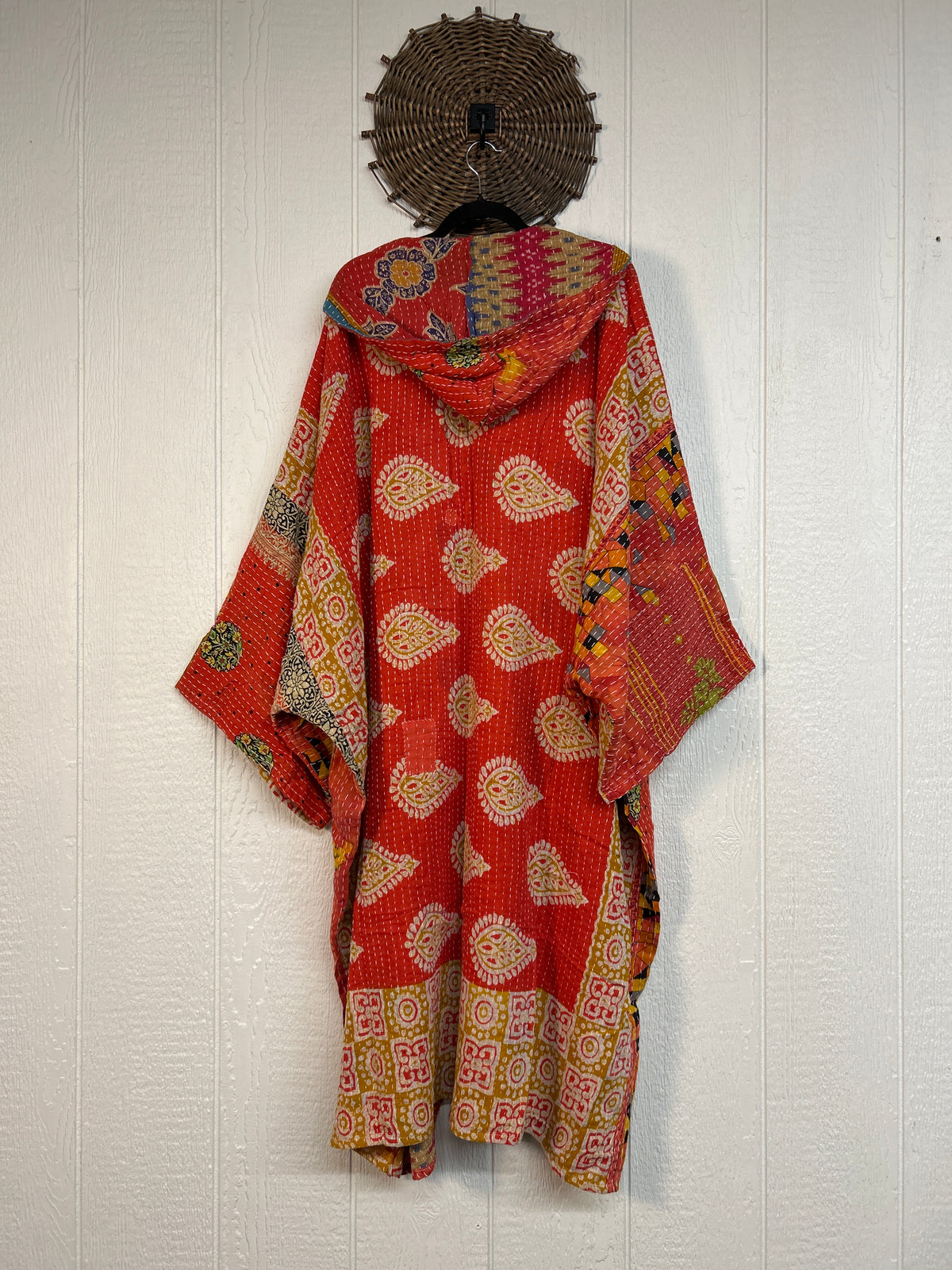 Pareo Kantha Gaia Hooded Maxi 1026 174