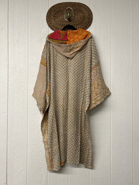 Pareo Kantha Gaia Hooded Maxi 1026 094