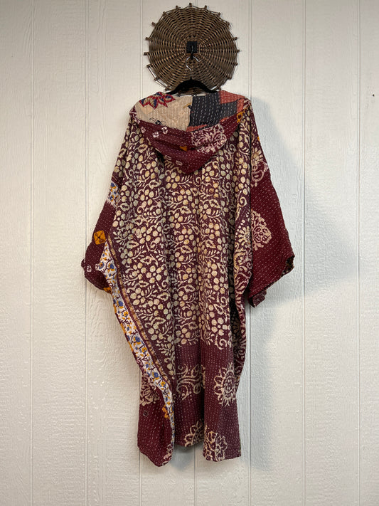 Pareo Kantha Gaia Hooded Maxi 1026 159