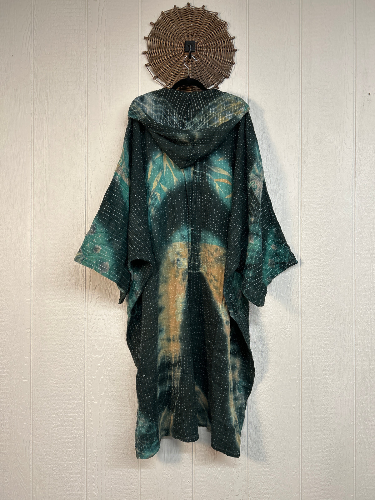 Pareo Kantha Gaia Hooded Maxi 1026 193