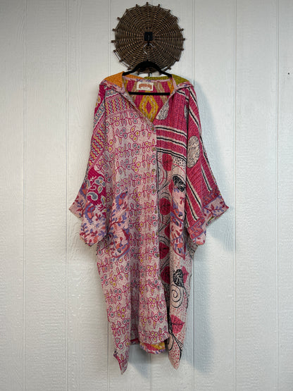 Pareo Kantha Gaia Hooded Maxi 1026 169