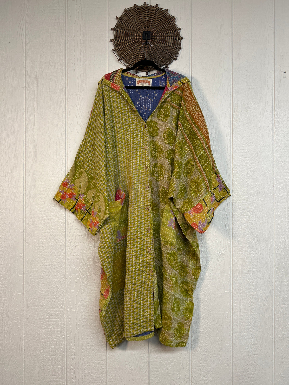 Pareo Kantha Gaia Hooded Maxi 1026 225