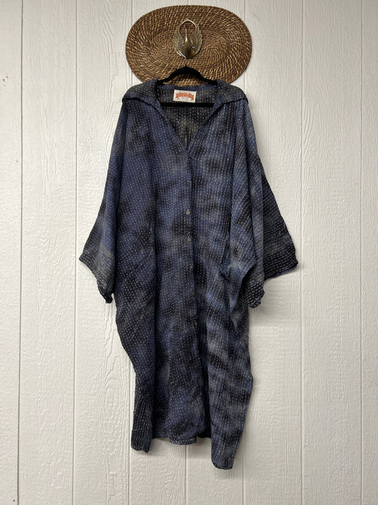 Pareo Kantha Gaia Hooded Maxi 1026 093
