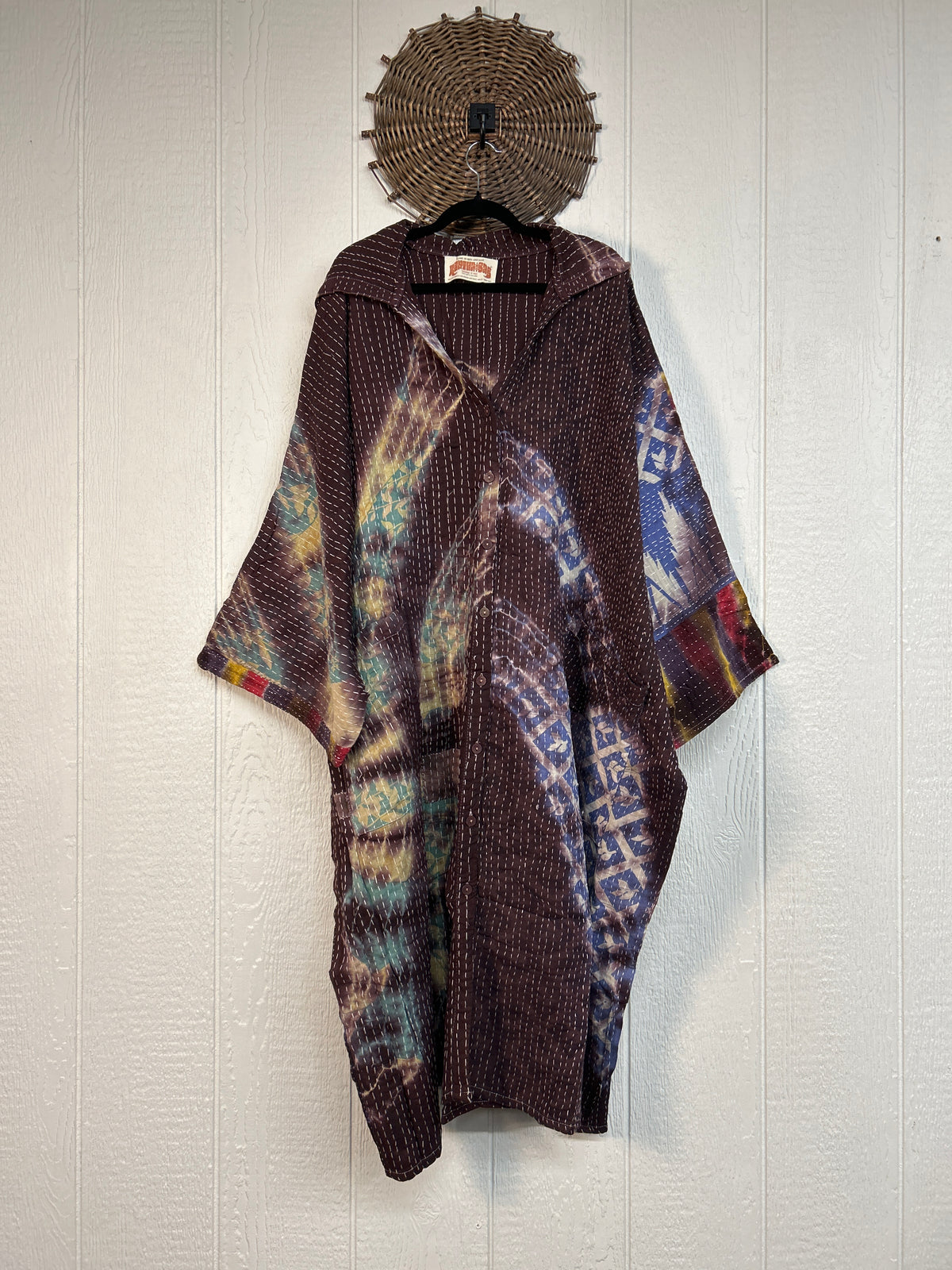 Pareo Kantha Gaia Hooded Maxi 1026 181