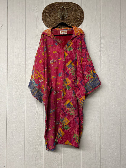 Pareo Kantha Gaia Hooded Maxi 1026 084