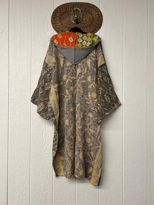 Pareo Kantha Gaia Hooded Maxi 1026 015