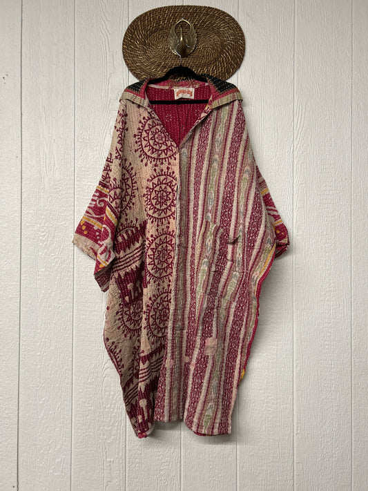 Pareo Kantha Gaia Hooded Maxi 1026 082