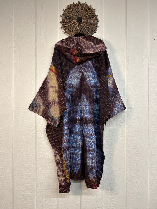 Pareo Kantha Gaia Hooded Maxi 1026 181