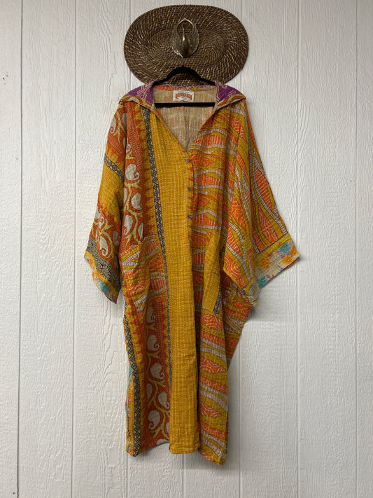 Pareo Kantha Gaia Hooded Maxi 1026 136