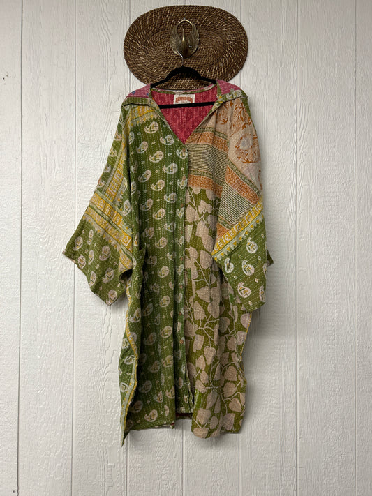 Pareo Kantha Gaia Hooded Maxi 1026 071