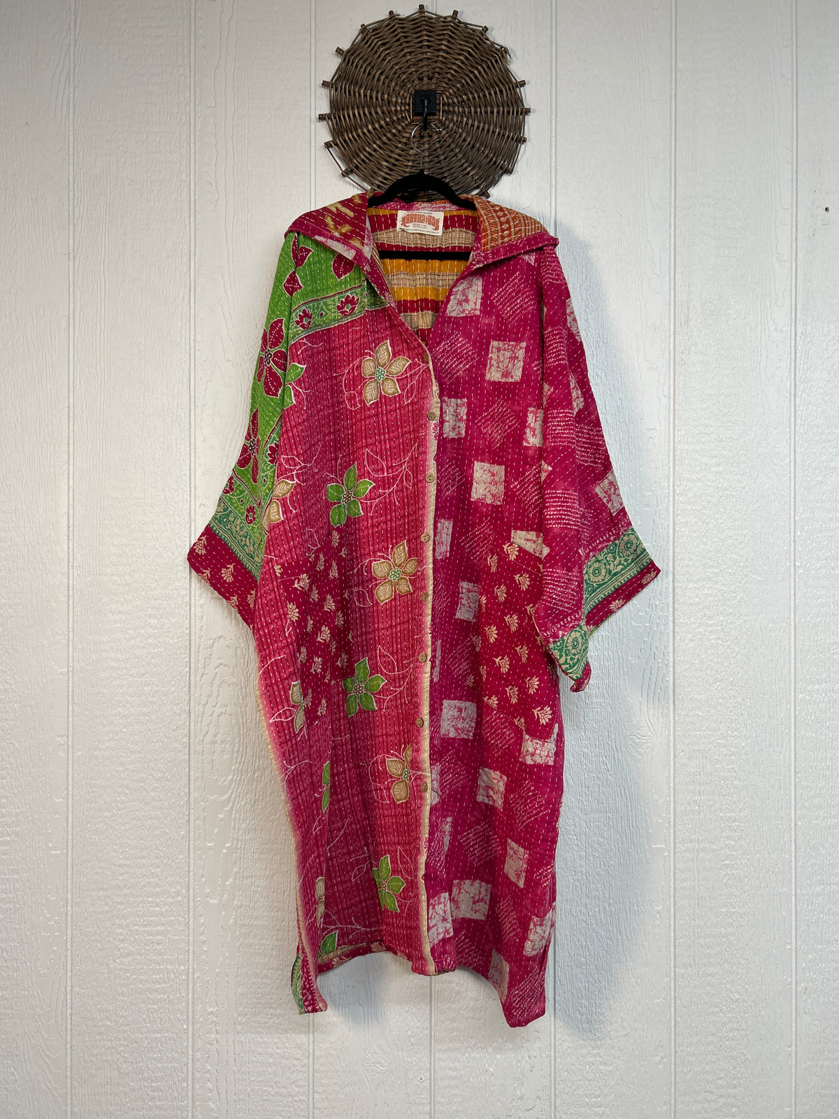 Pareo Kantha Gaia Hooded Maxi 1026 177