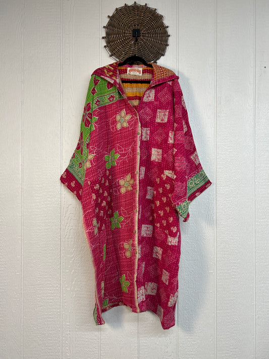 Pareo Kantha Gaia Hooded Maxi 1026 177