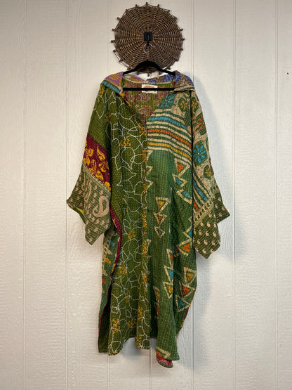 Pareo Kantha Gaia Hooded Maxi 1026 204