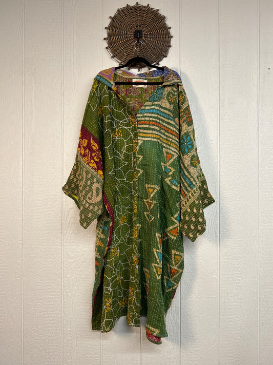 Pareo Kantha Gaia Hooded Maxi 1026 204