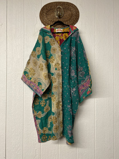Pareo Kantha Gaia Hooded Maxi 1026 009