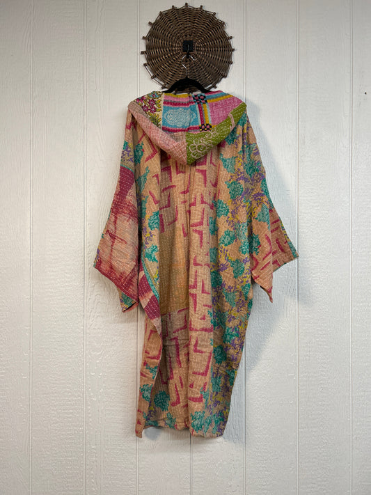 Pareo Kantha Gaia Hooded Maxi 1026 165
