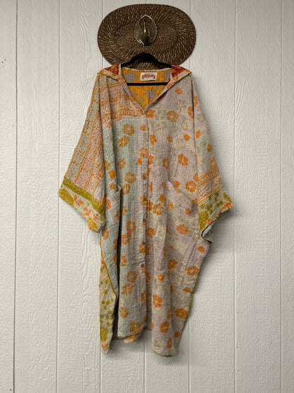 Pareo Kantha Gaia Hooded Maxi 1026 012