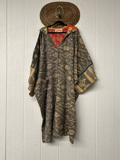 Pareo Kantha Gaia Hooded Maxi 1026 015