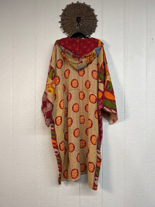Pareo Kantha Gaia Hooded Maxi 1026 224