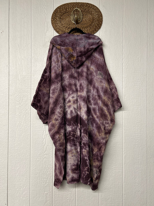 Pareo Kantha Gaia Hooded Maxi 1026 078