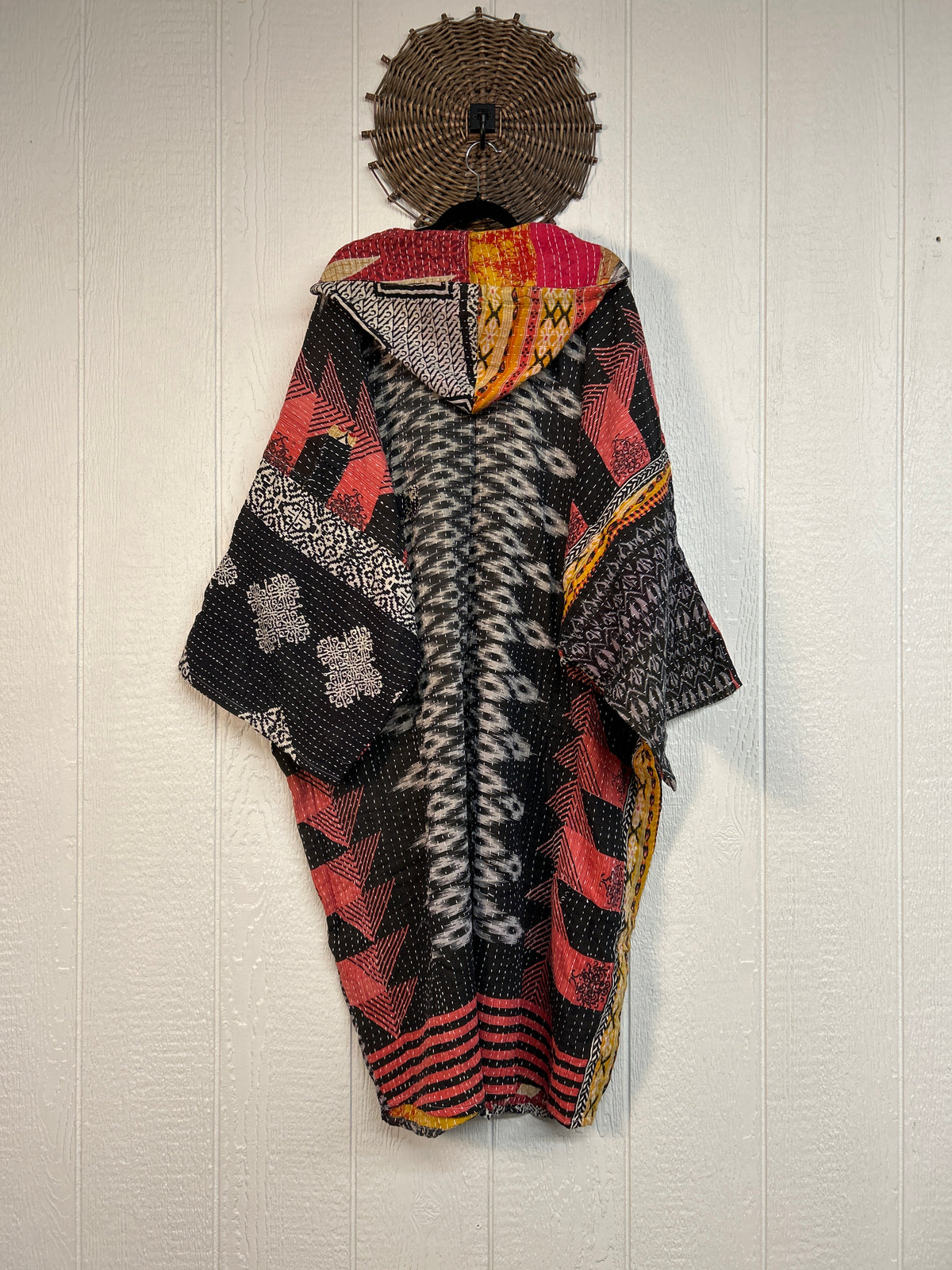 Pareo Kantha Gaia Hooded Maxi 1026 156