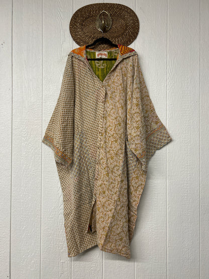 Pareo Kantha Gaia Hooded Maxi 1026 094