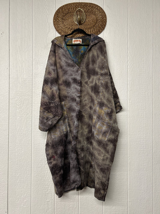 Pareo Kantha Gaia Hooded Maxi 1026 085
