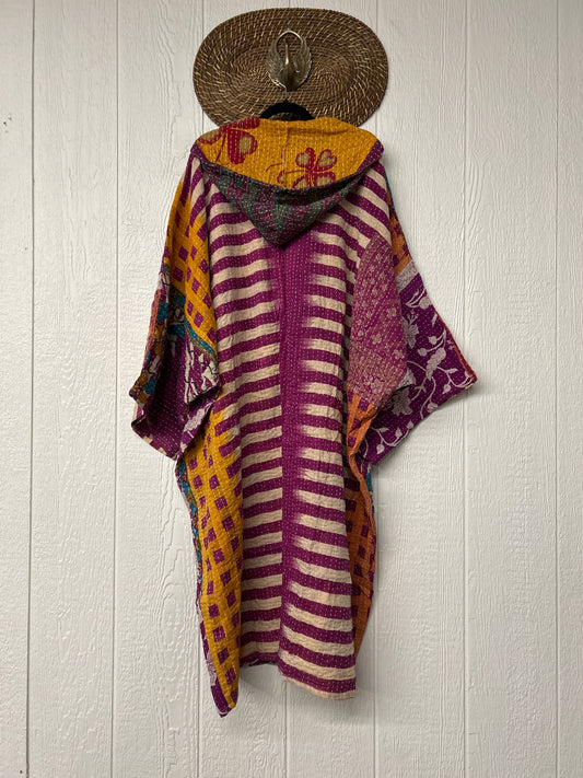 Pareo Kantha Gaia Hooded Maxi 1026 049