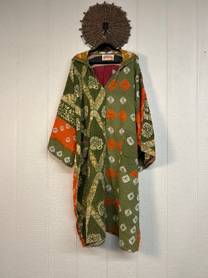Pareo Kantha Gaia Hooded Maxi 1026 201