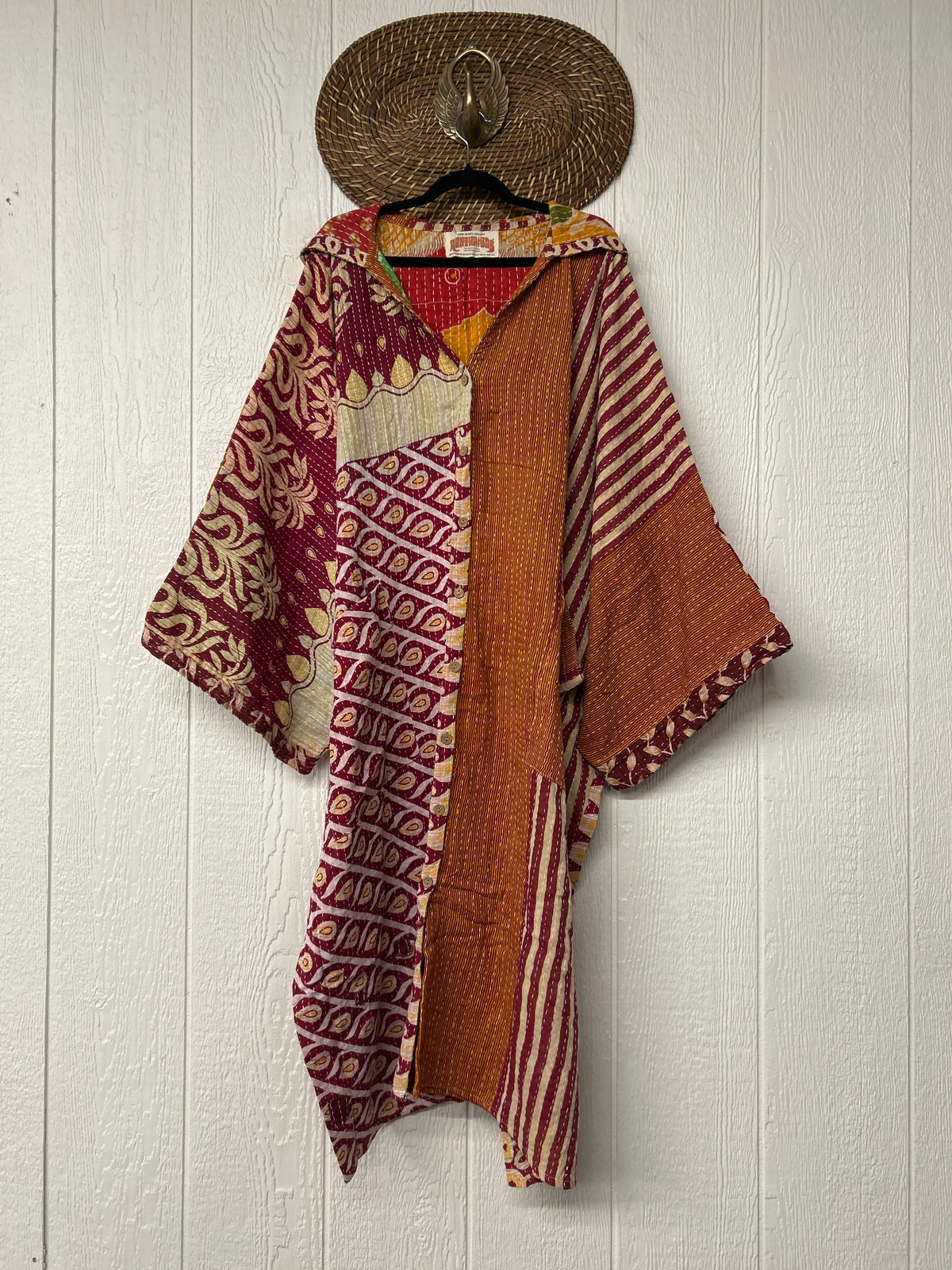 Pareo Kantha Gaia Hooded Maxi 1026 050
