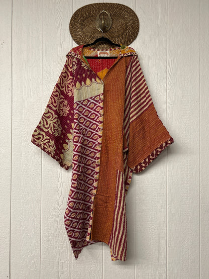 Pareo Kantha Gaia Hooded Maxi 1026 050