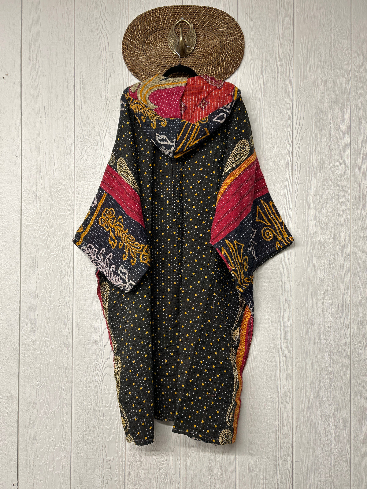 Pareo Kantha Gaia Hooded Maxi 1026 105