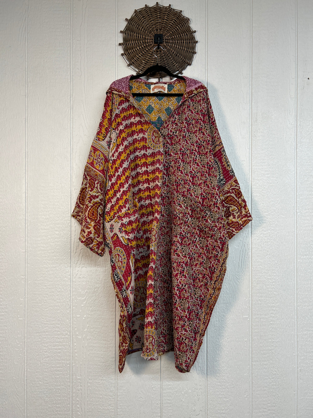 Pareo Kantha Gaia Hooded Maxi 1026 143