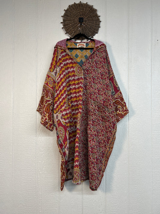 Pareo Kantha Gaia Hooded Maxi 1026 143