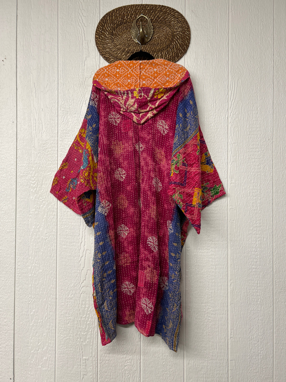 Pareo Kantha Gaia Hooded Maxi 1026 084