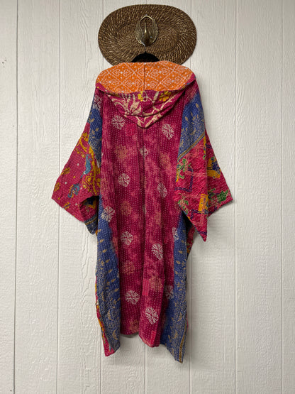Pareo Kantha Gaia Hooded Maxi 1026 084