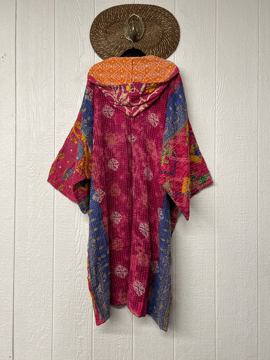 Pareo Kantha Gaia Hooded Maxi 1026 084