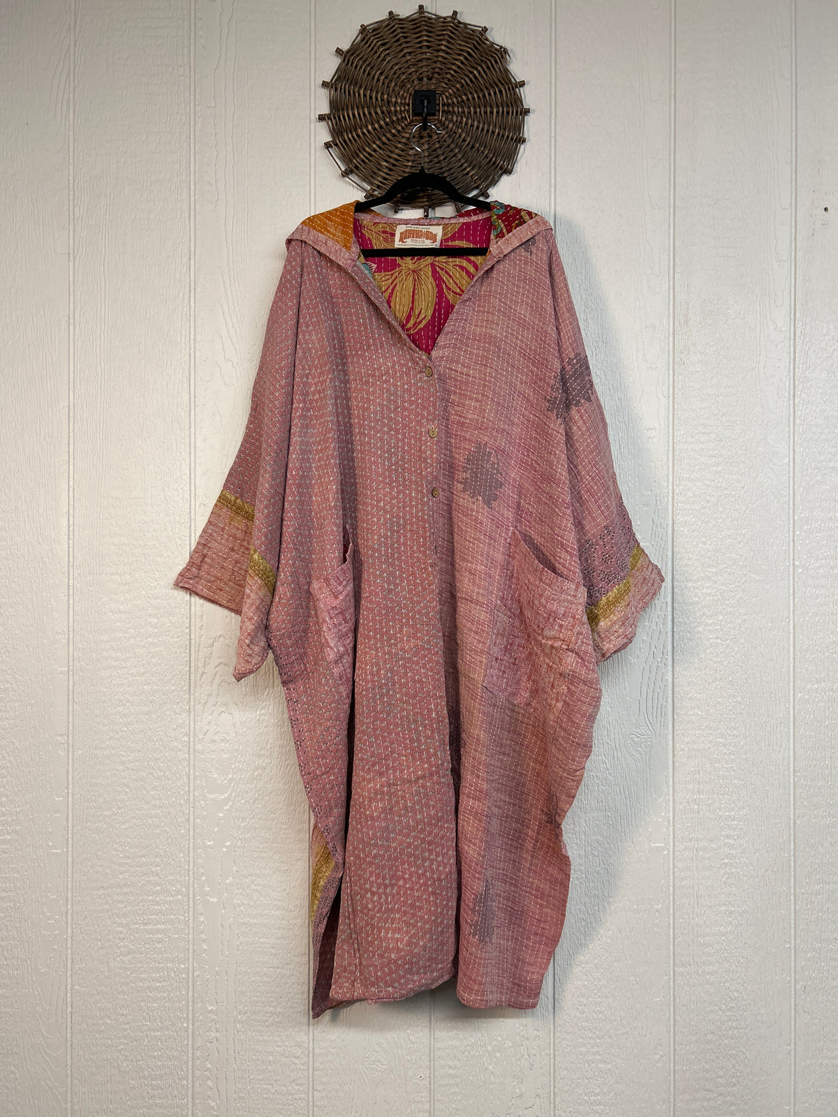 Pareo Kantha Gaia Hooded Maxi 1026 222