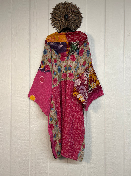 Pareo Kantha Gaia Hooded Maxi 1026 161