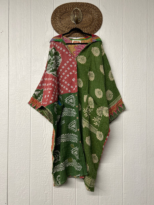 Pareo Kantha Gaia Hooded Maxi 1026 059