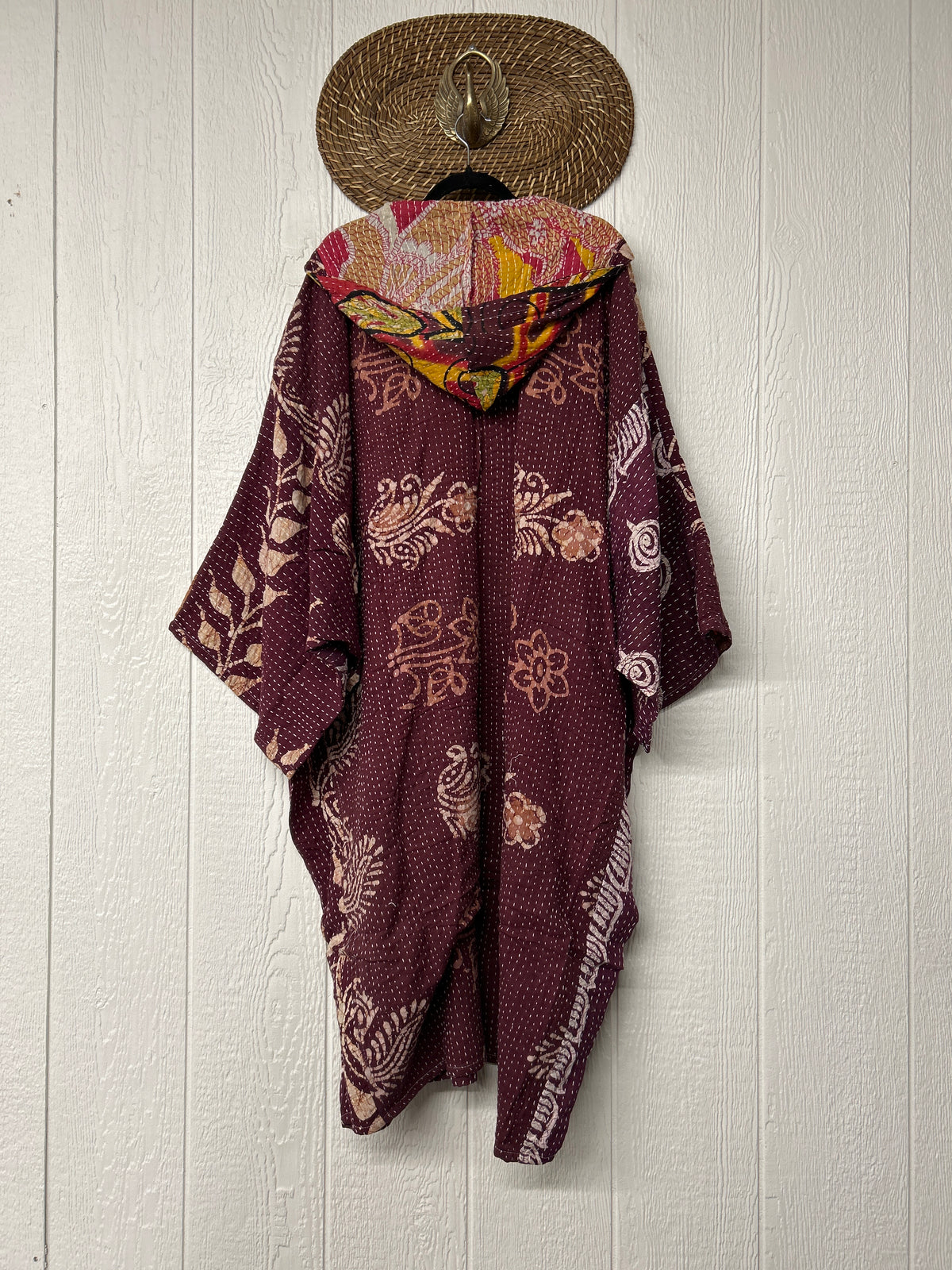 Pareo Kantha Gaia Hooded Maxi 1026 073