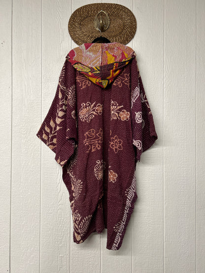 Pareo Kantha Gaia Hooded Maxi 1026 073